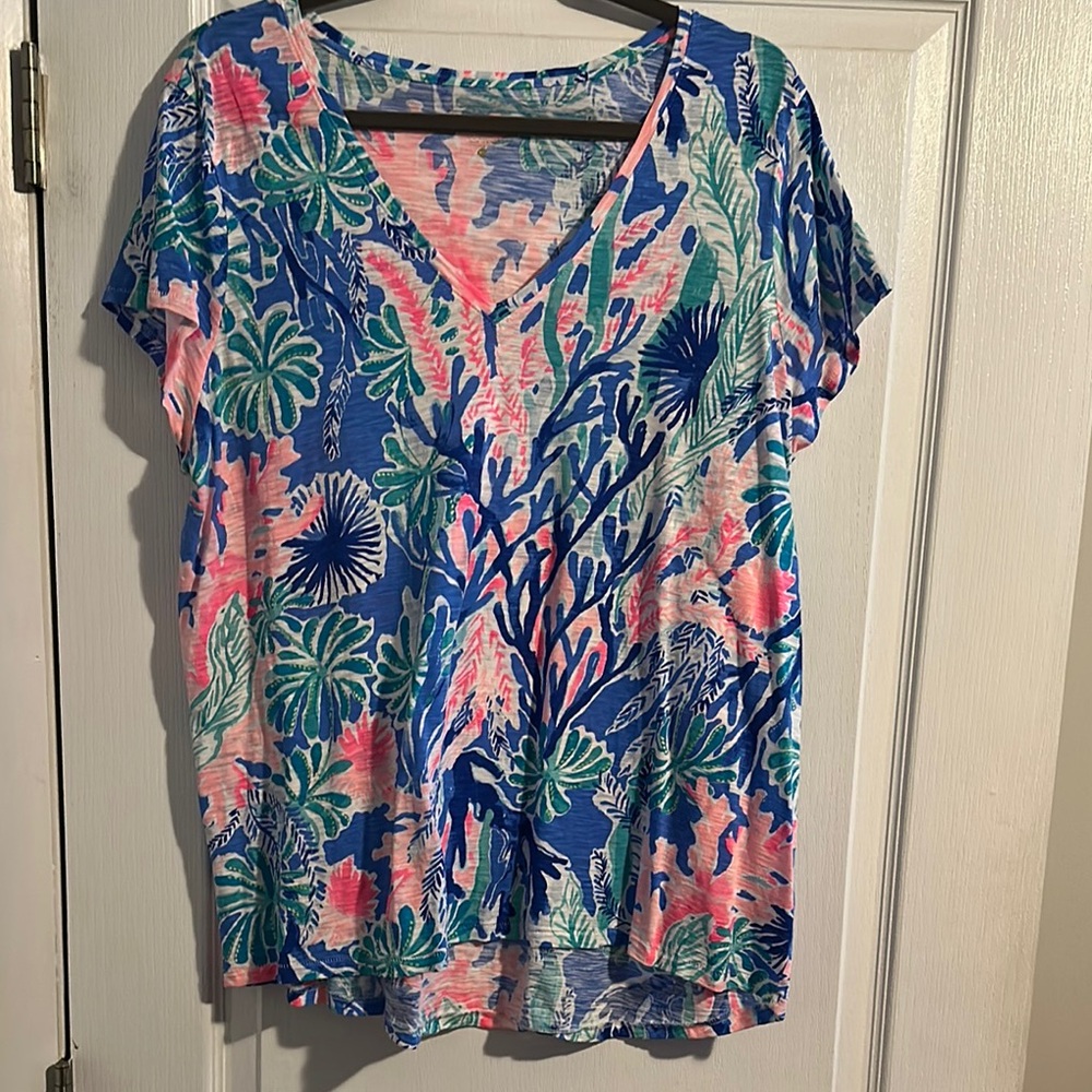 Lilly Pulitzer Tropical Print Top